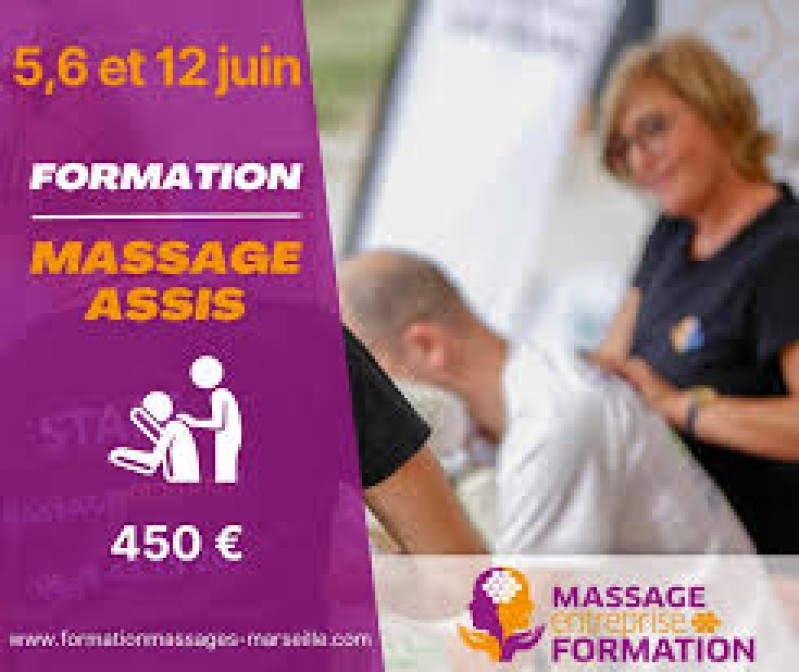 Organisme certifié qualiopi pour une formation massage assis en entreprise sur Aix en Provence