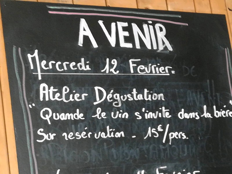 Atelier dégustation à l'arène des bièresquand le vin s'invite dans la bière !