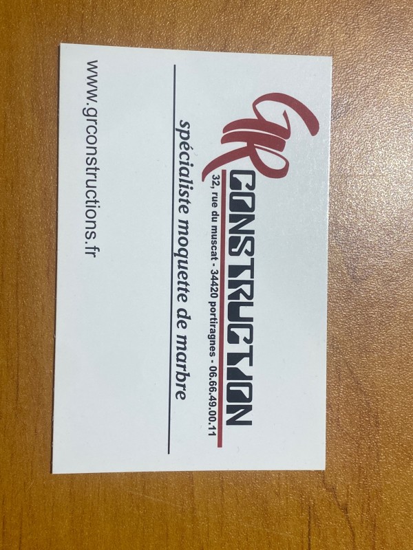  Réalisation d’une moquette de marbre à Portiragnes proche de Béziers dans l’Hérault 