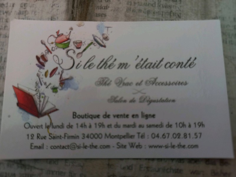 Où trouver une boutique de thé en vrac et accessoires pour une dégustation de thé sur Montpellier en plein centre-ville