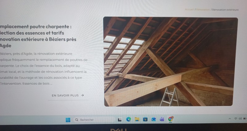 Quelle société peut rénover ma toiture de façon intégrale sur acte proche de Béziers ?