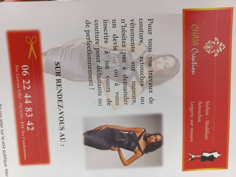 Où trouver un styliste pour création de lingerie sur mesure à Pignan proche de Montpellier dans l'Hérault 34