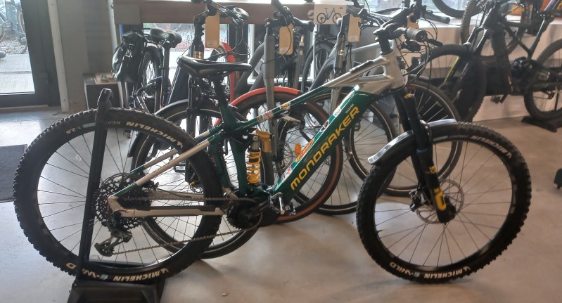 magasin revendeur de vélo d'occasion VTT mondraker sur Béziers proche de Agde