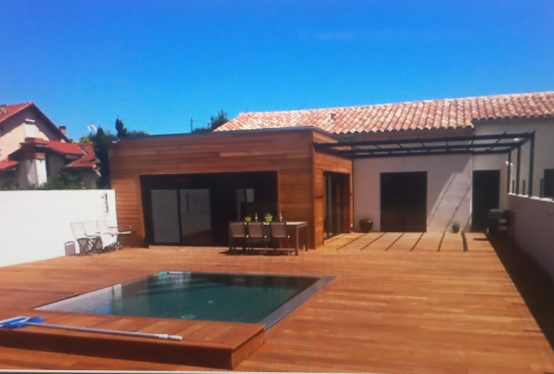 constructeur de maison à ossature bois pour extension d'une villa dans un lotissement sur La Salvetat-sur-Agout proche de Bédarieux