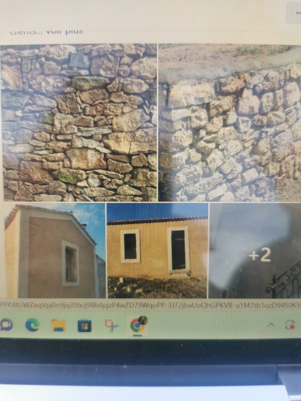 Rénovation de maison et mur en pierre à Paulhan dans l'Hérault