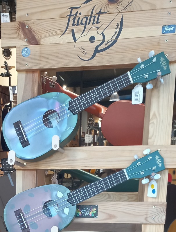 magasin de musique proposant des ukulele de marque Flight et Kala sur Toulouse à côté d'Albi