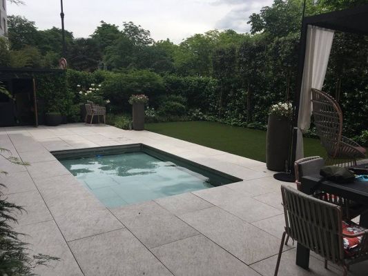 spa chauffé avec plancher mobile