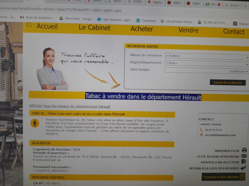 tabac presse loto à vendre à Baillargues proche de Montpellier