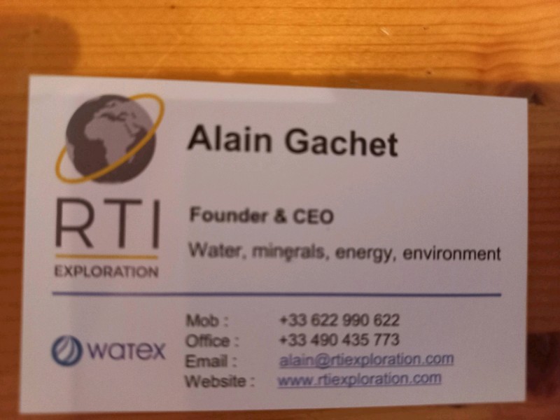 Alain Gachet ingénieur aux mines participe à l'ouverture du congrès expo agua au Chili