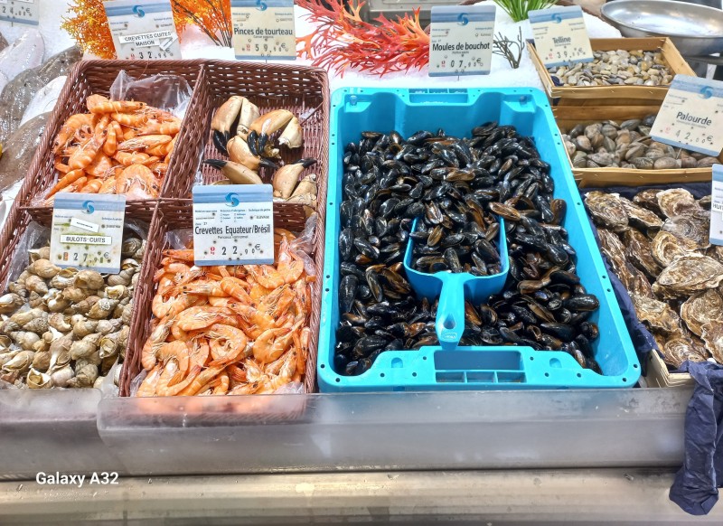 poissonnerie pour plateau de fruits de mer avec crustacés à Calvisson proche de Sommières 