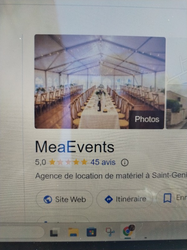 location de chaise et de table pour un mariage à Béziers dans l'Hérault
