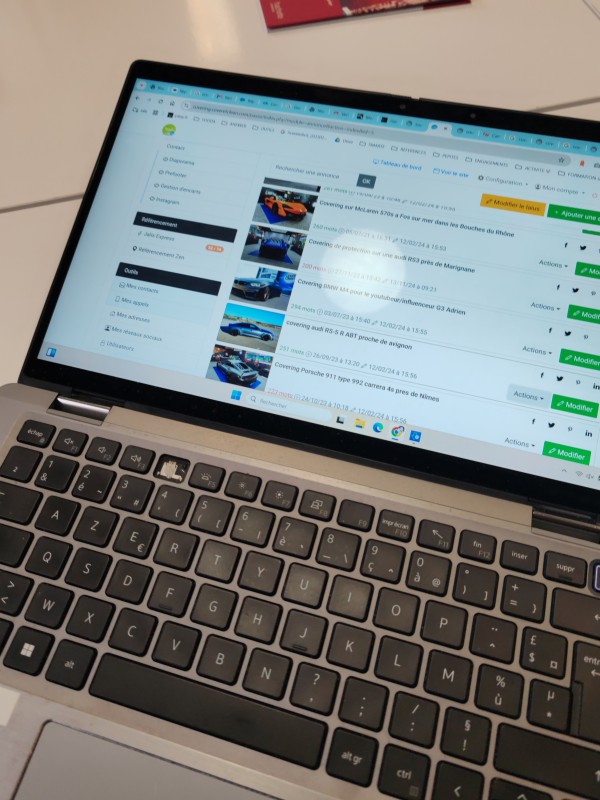 covering et protection céramique sur une BMW M5 noir mat vers Pertuis proche de Manosque