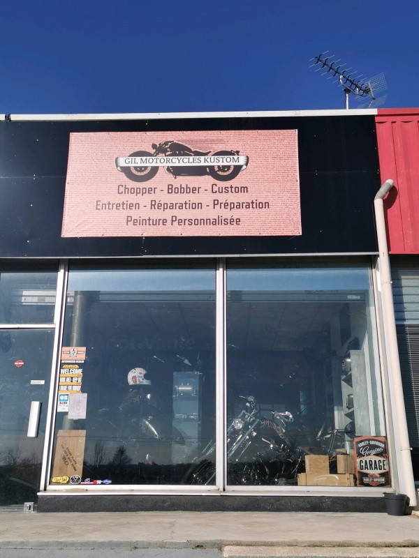 Trouver un spécialiste de la customisation et la remise en état de Harley Davidson Hérault 34 Montpellier Gil Motorcycles kustom