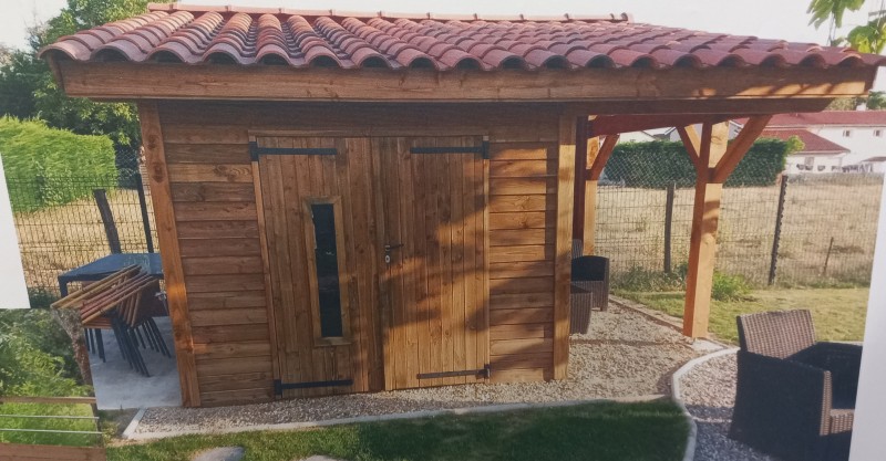 pose et  installation de chalets et d'abris en bois habitable sans permis  sur Saint Etienne proche de Lyon