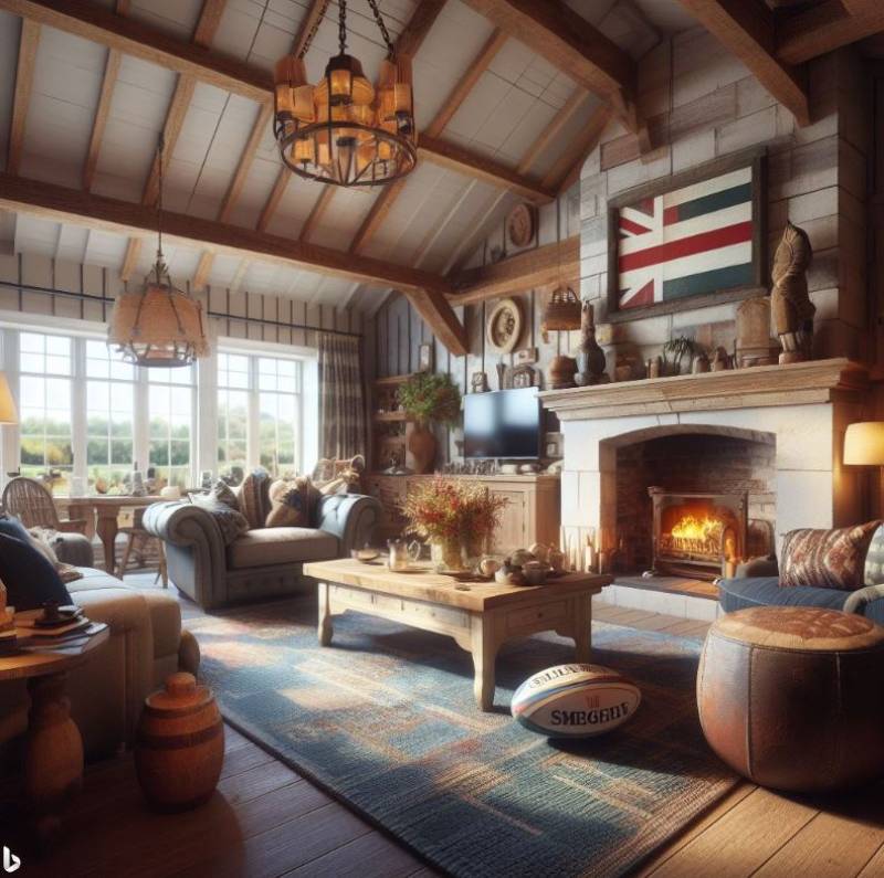 Un Try de Style : Décoration de Maison de campagne inspirée de la Coupe du Monde de Rugby 2024