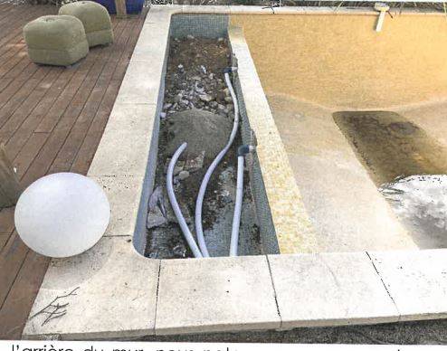 Constatation de malfaçons dans le cadre d'un chantier de rénovation de piscine dans une maison individuelle à Allauch