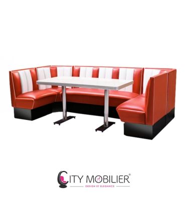 Banquette vintage pour restaurant Lyon