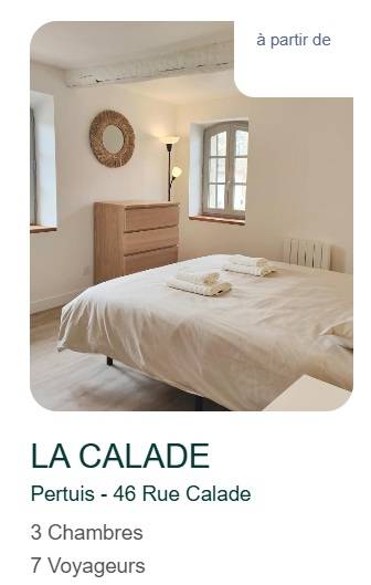 Trouver une Location courte durée pour les professionnels en déplacement avec connexion wifi haut débit à Pertuis proche d'Aix en Provence