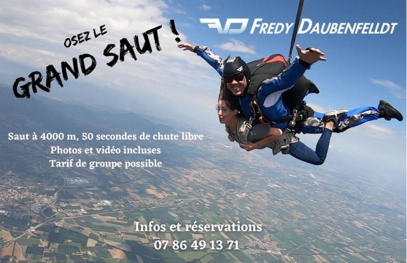 Avec qui faire son baptême de parachute autour de Dijon ?