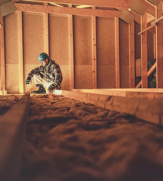 Isolation d'un combles perdus par soufflage mécanique ou pose de laine de roche dans maison sur Mauguio proche de Castries