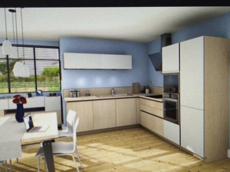 Conception d'une cuisine contemporaine sur mesure avec plan 3D à Plaisance-du-touch