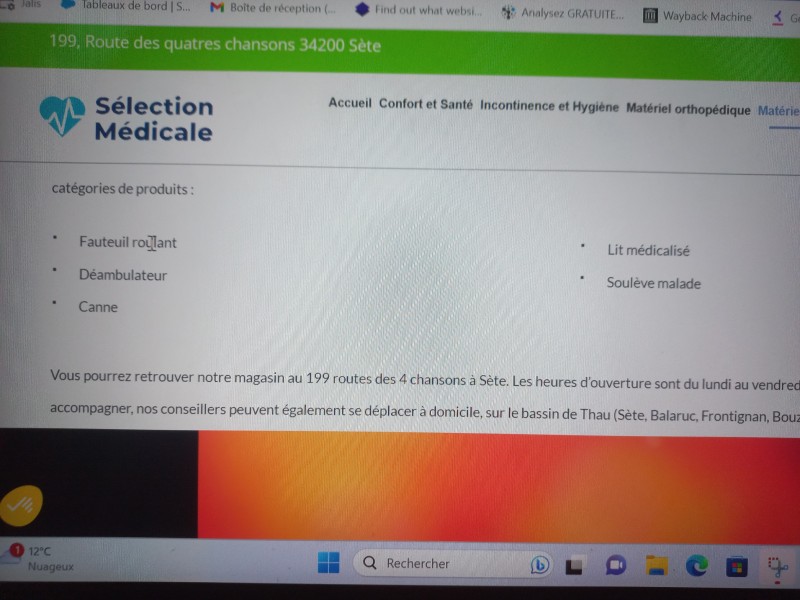 louation fauteuil roulant pour personnes handicapées à frontignan dans l'Hérault