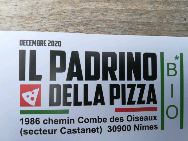 Pizza à emporter ou à livrer pizza végétarienne sur Nîmes dans la vaunage