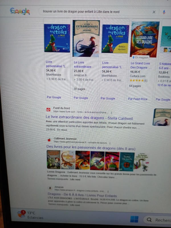 trouver un livre de dragon pour enfant à Lille dans le nord
