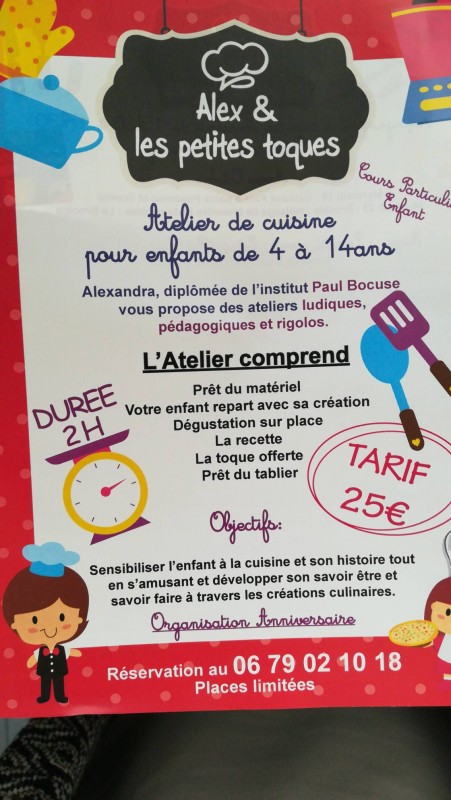 Atelier de cuisine Six-Fours-les-Plages Alex et des petites toques
