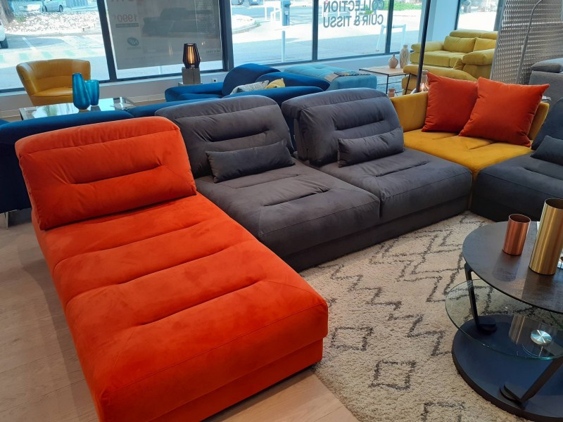 Vente de canapé modulable multicolore en tissu à La Valette à proximité de Toulon