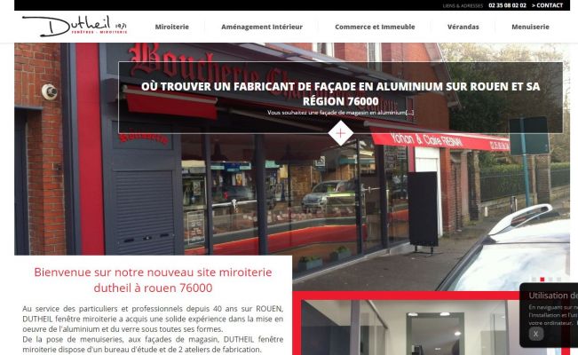 Décoration intérieure en verre à Rouen