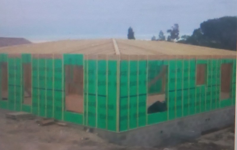 sutmrelevation d'une maison ossature bois à Aubenas proche de Ruoms