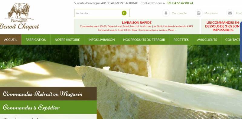 Cherche fromagerie artisanale à Saint Aunes proche de Castelnau le lez