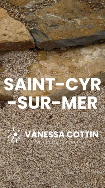 Aménagement paysager d’un tour de piscine par un architecte paysagiste à Saint Cyr sur Mer, proche du Castellet, dans le Var