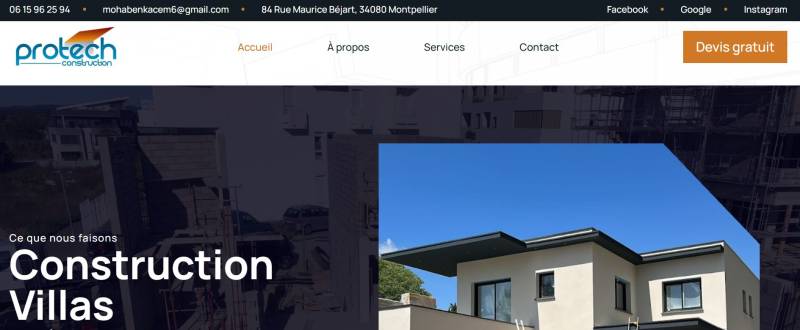 Construction de maison individuelle à Vailhauquès proche de Montpellier