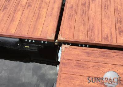 installation et pose terrasse en aluminium sur plots dans un camping  de Bordeaux proche du Bassin d'Arcachon